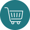 Icon of a shopping cart.